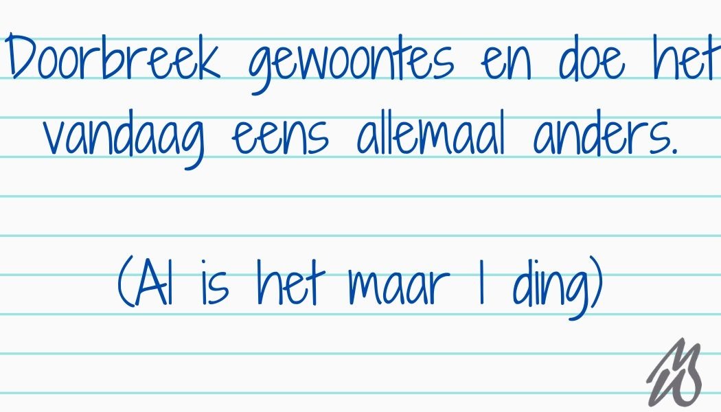 Gewoontes Doorbreken