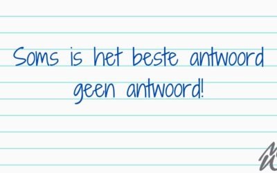 geen antwoord