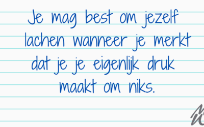 Je druk maken om niks